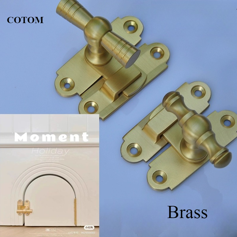 Antique Brass Hook - 앤틱 황동 고양이 문 래치 빈티지