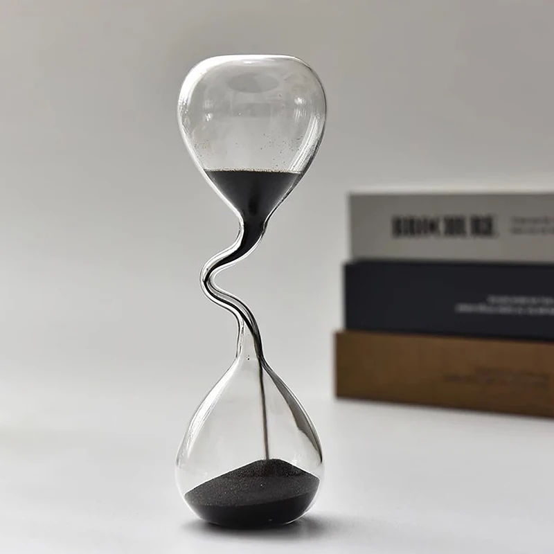 곡선 디자인 블랙 모래시계 모던 스타일 홈 데코 액세서 - Interior Design Years Of School 리뷰 및 가격