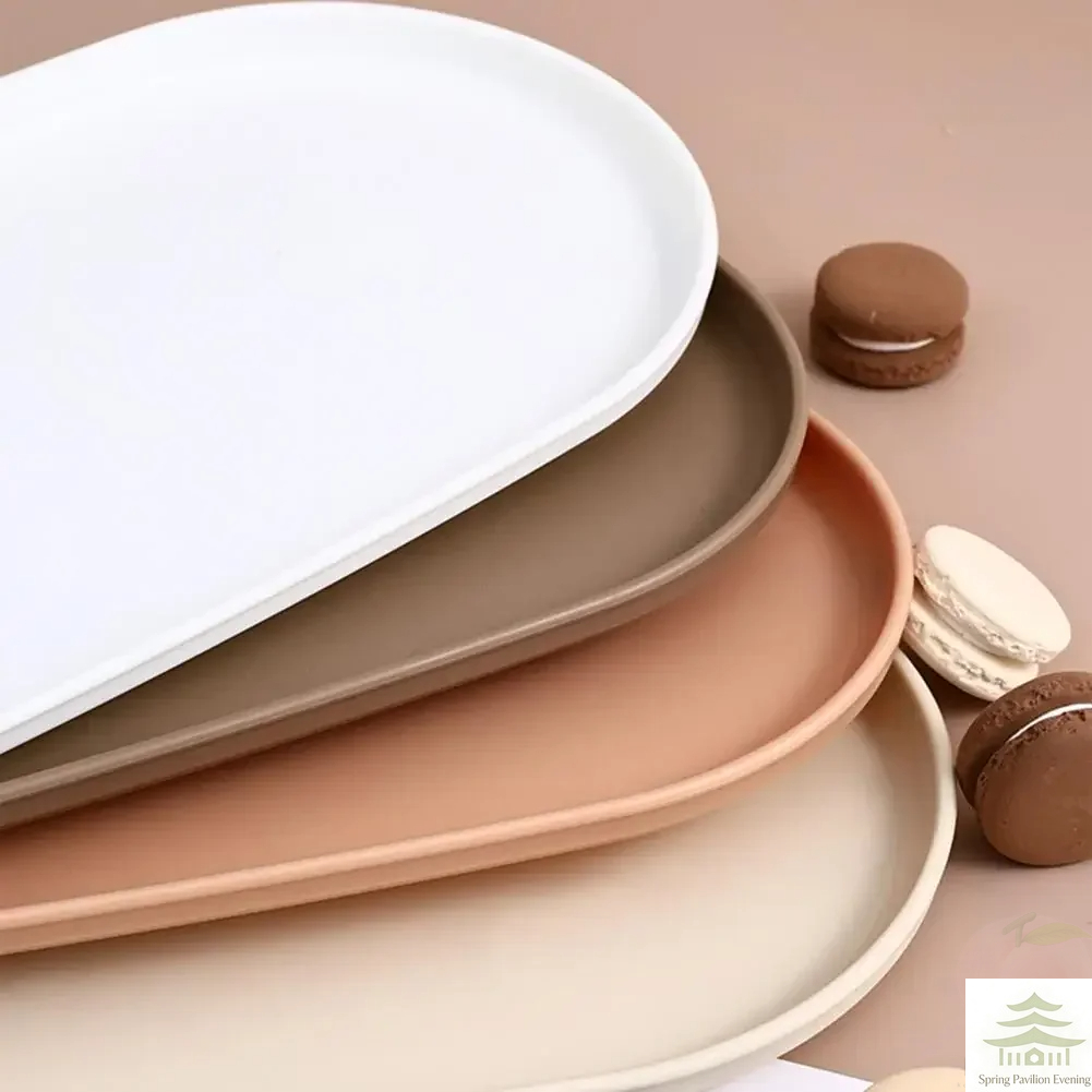 과일 접시 디저트 트레이, 쌓을 수 있는 타원형 음식  - Travertine Tray Oval 리뷰 및 가격