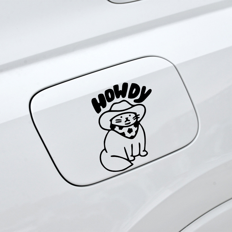 재미있는 자동차 데칼, Howdy 고양이 디자인, 자동 - Interior Design Journal 리뷰 및 가격