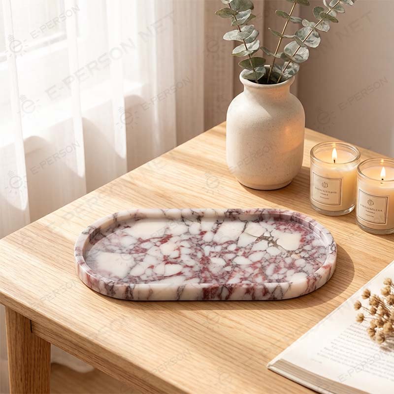 천연 대리석 트레이 타원형 스톤 서빙 트레이 보석 향수 - Travertine Tray Oval 리뷰 및 가격