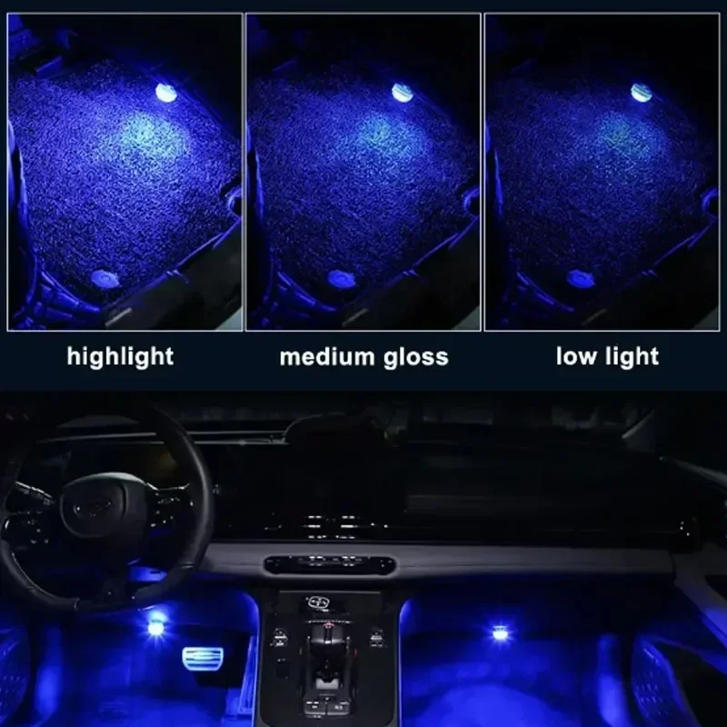 LED 자동차 인테리어 주변 조명 장식 무선 접착제 자 - Interior Design Icon 리뷰 및 가격