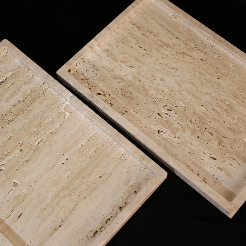 30x20x1.8cm 자연 대리석 베이지 석회화 돌 광 - Travertine Tray Oval 리뷰 및 가격