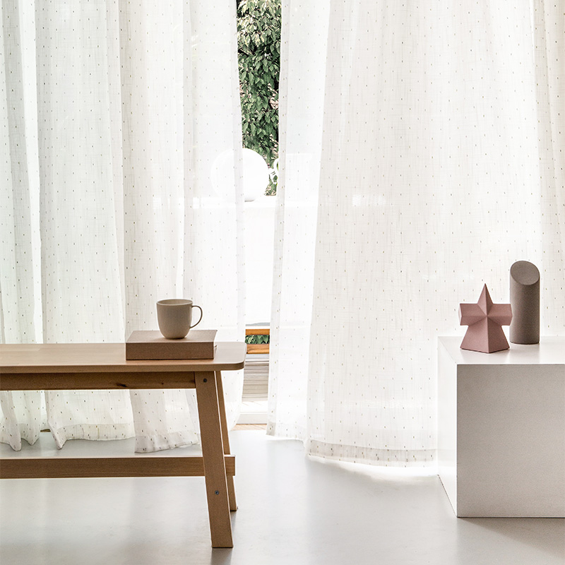 거실용 다채로운 포인트 크림 화이트 창문 커튼, 여아  - Linen Curtain Eyelet 리뷰 및 가격