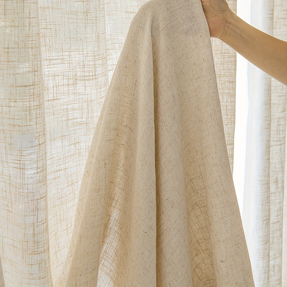 1개 미니멀리스트 두꺼운 창문 커튼, 거실, 침실, 식 - Linen Curtain Eyelet 리뷰 및 가격