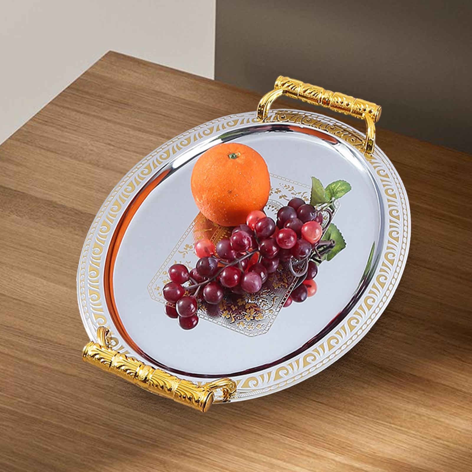 타원형 다기능 스테인리스 스틸 디너 트레이, 장식 서빙 - Travertine Tray Oval 리뷰 및 가격