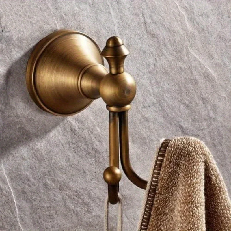 욕실 및 의류용 빈티지 스타일 앤티크 황동 수건 걸이, - Antique Brass Hook 리뷰 및 가격