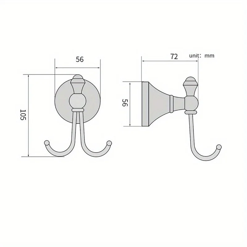 욕실 및 의류용 빈티지 스타일 앤티크 황동 수건 걸이, - Antique Brass Hook 리뷰 및 가격