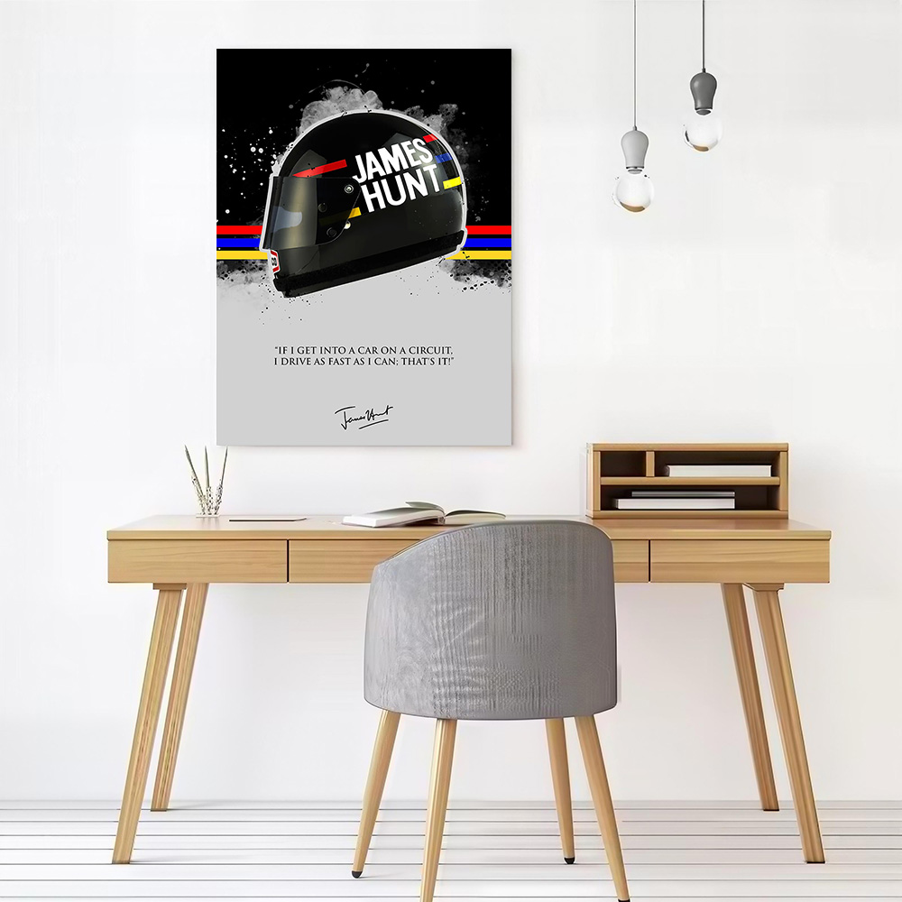 제임스 헌트 인용문 인쇄 캔버스 벽 예술 맞춤형 그림  - Interior Design House 리뷰 및 가격