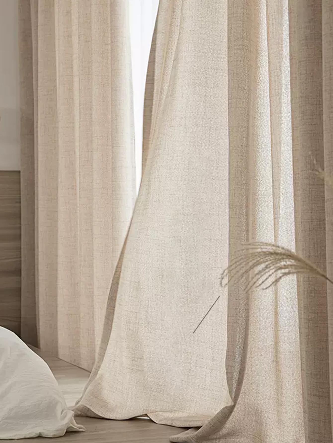 침실, 거실 및 커튼을 위한 일본식 두꺼운 면 및 린넨 - Linen Curtain Eyelet 리뷰 및 가격