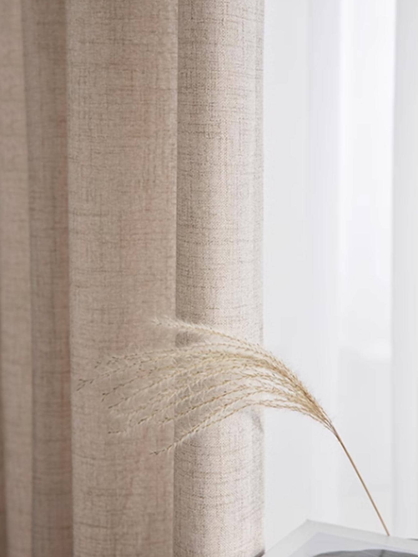 침실, 거실 및 커튼을 위한 일본식 두꺼운 면 및 린넨 - Linen Curtain Eyelet 리뷰 및 가격