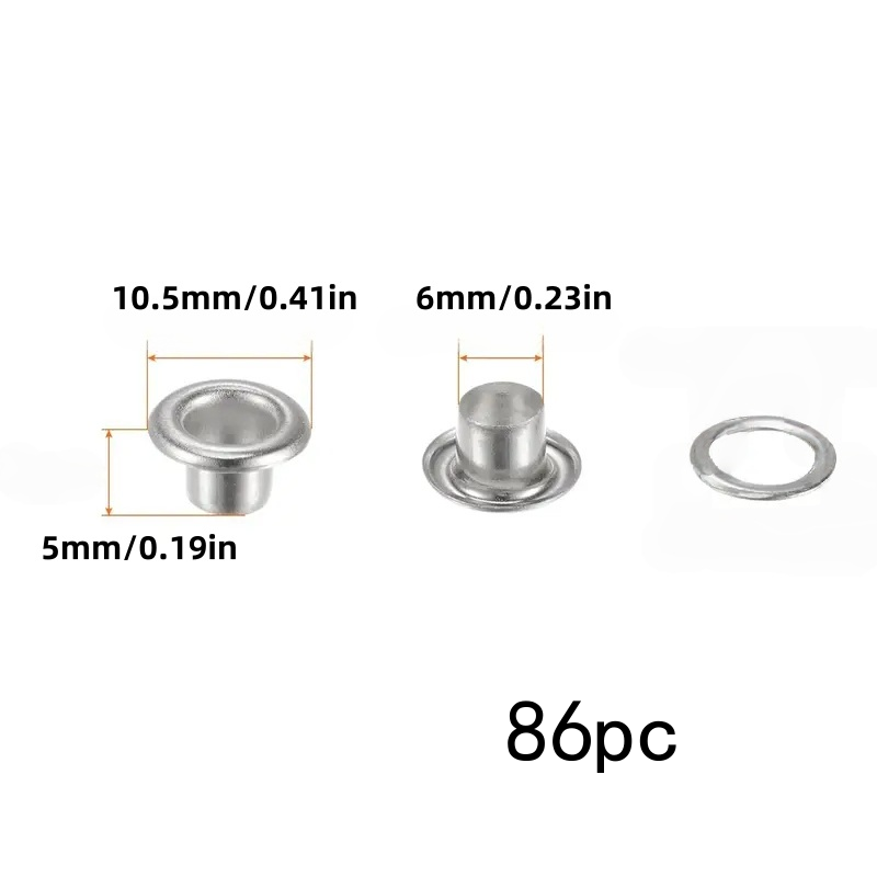 와셔가 포함된 86개 6mm 스테인레스 스틸 아일렛,  - Linen Curtain Eyelet 리뷰 및 가격