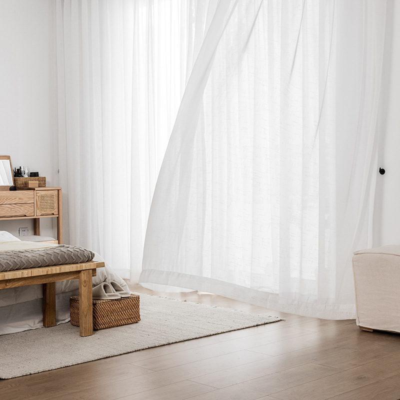 4가지 스타일 크림 화이트 린넨 느낌의 스트라이프 윈도 - Linen Curtain Eyelet 리뷰 및 가격