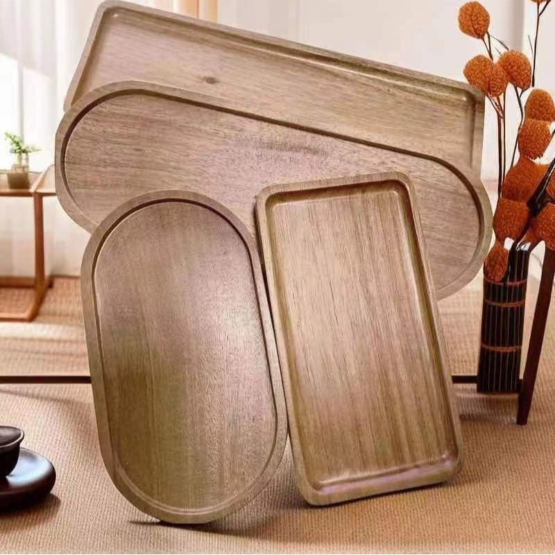 와비사비 스타일 아카시아 나무 장식용 서빙 플래터 타원 - Travertine Tray Oval 리뷰 및 가격
