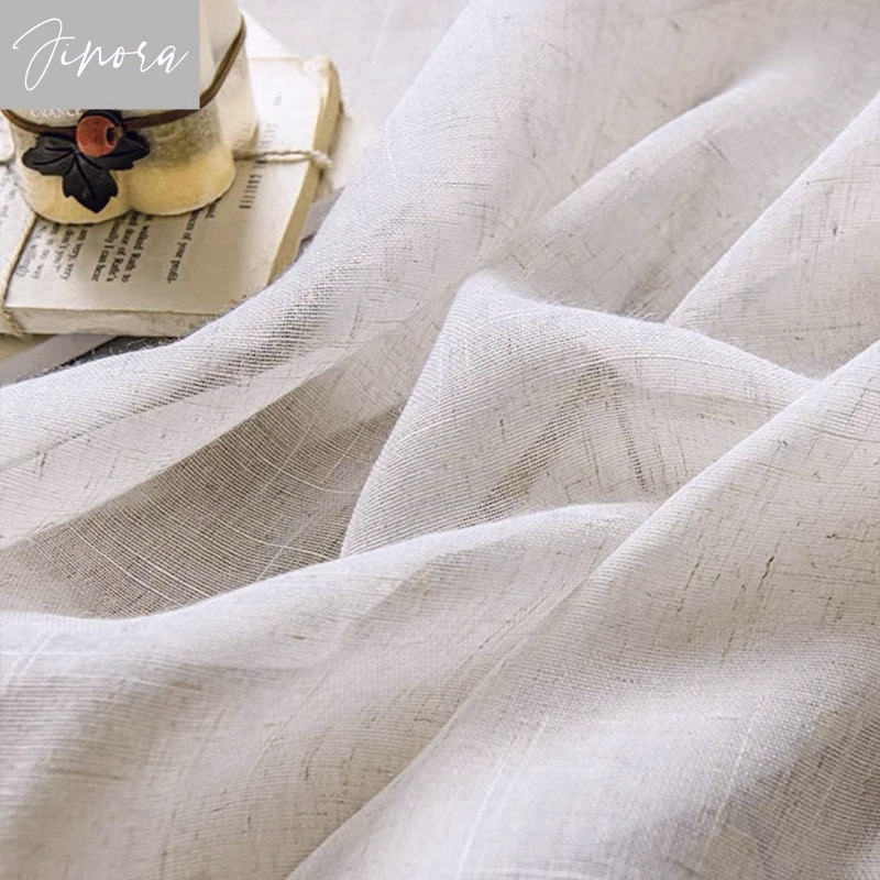 면과 린넨 질감의 반투명 커튼, 침실 및 거실용, 자외 - Linen Curtain Eyelet 리뷰 및 가격