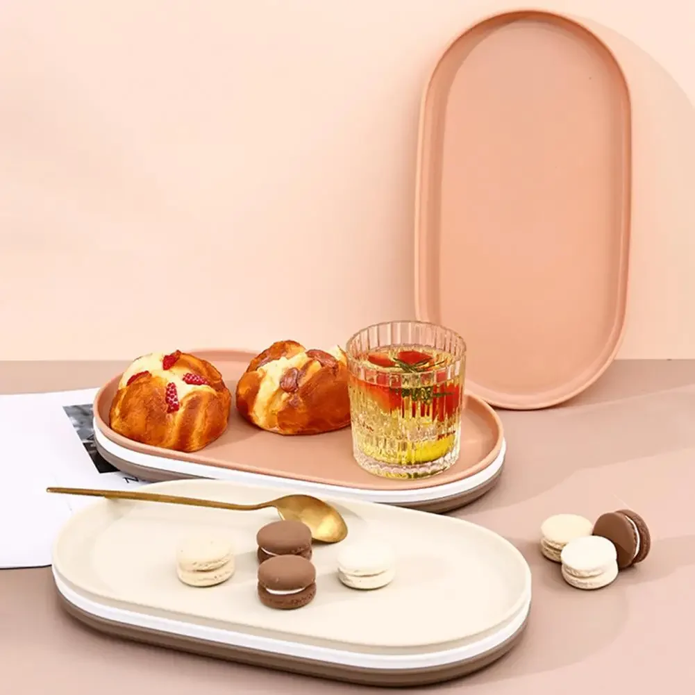 과일 접시 디저트 트레이 쌓을 수있는 타원형 음식 서빙 - Travertine Tray Oval 리뷰 및 가격