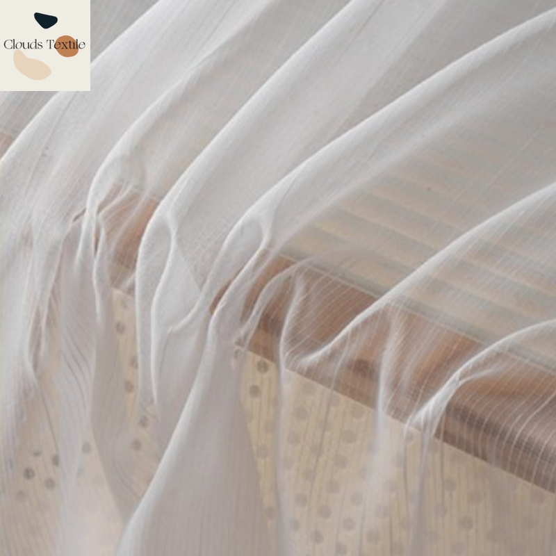 패션 세로 줄무늬 흰색 Tulle 쉬어 커튼 거실 다이 - Linen Curtain Eyelet 리뷰 및 가격